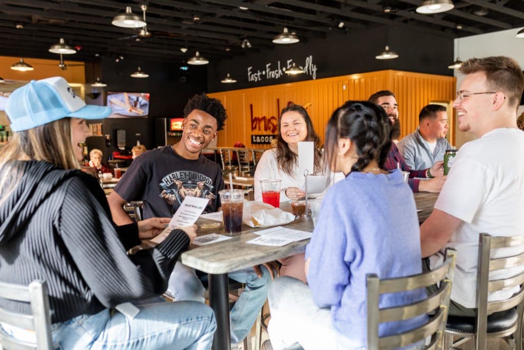 People connecting at a New @ PHC gathering